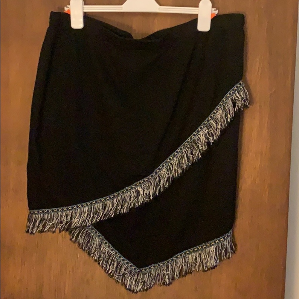 Wrangler fringed short skirt
